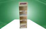 Four Shelve Food POP Cardboard Display Cardboard Floor Standing Eco-friendly