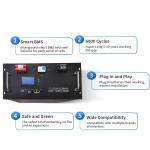 Rack Home use Solar Enenrgy Storage Inverter Battery Pack 51.2v 100ah Lifepo4