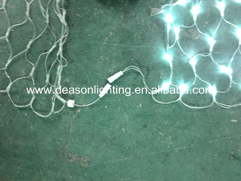 led blanco cálido navidad luces netas(warm white led christmas light net)