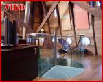 Spiral Staircase VH23S Tread Tempered glass 304 Stainless Steel Stainless Steel