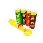 Custom Paper Tube Food Packaging Aluminum Foil Inline Potato-chip Snacks
