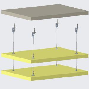 Quality Ceiling Absorber Anchor Adjustable Suspension Kit Connect Safety Hook wholesale