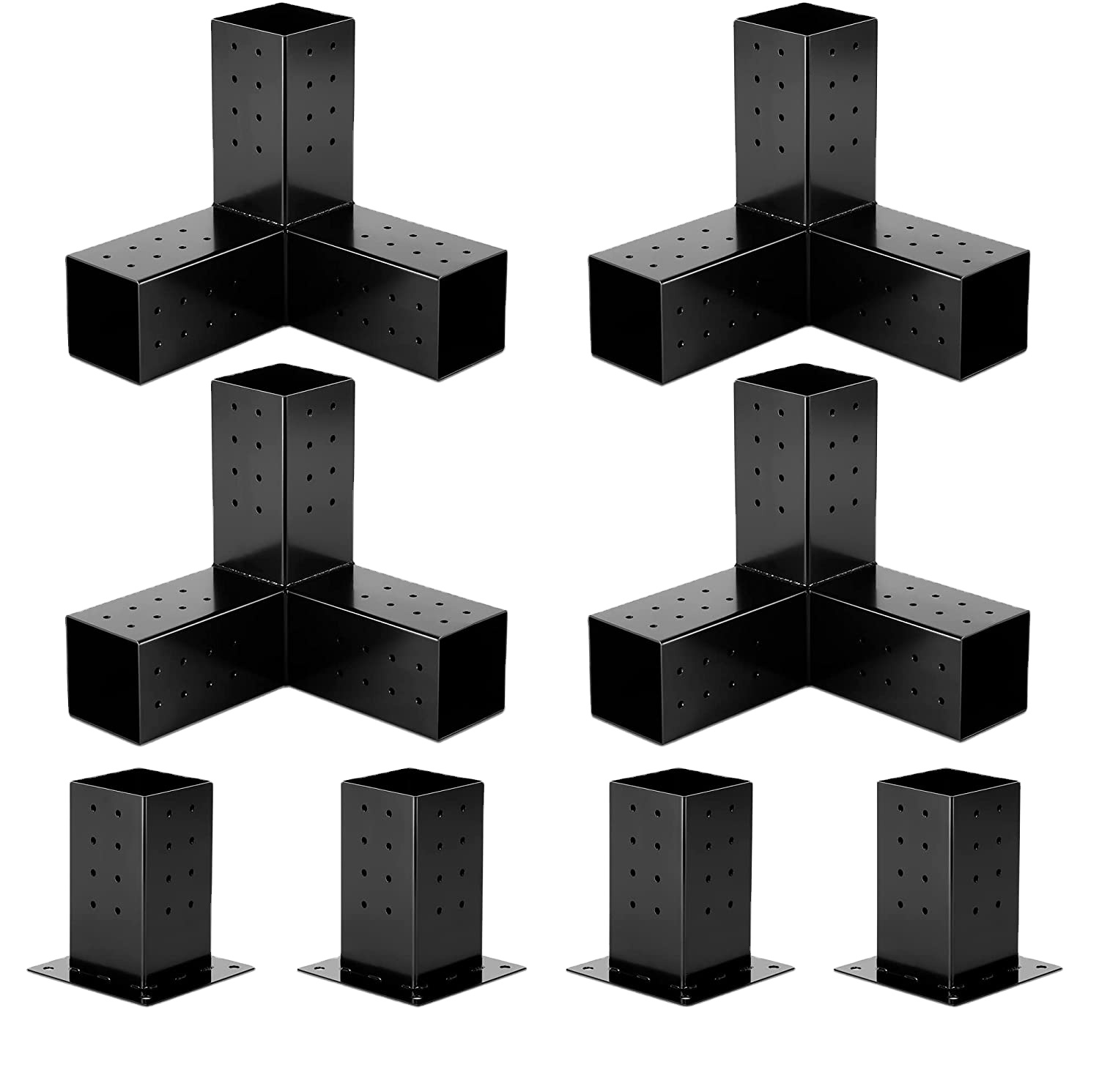 Easily Assembled Steel Pergola Kit Heavy-duty Corner Connector Brackets for Wood Stand