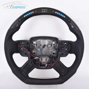 Quality Alcantara LED Landrover Defender Steering Wheel Smooth Leather 350mm wholesale