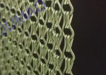 Fly Insect Control Metal Chain Link Curtains Free Length With Metal Track