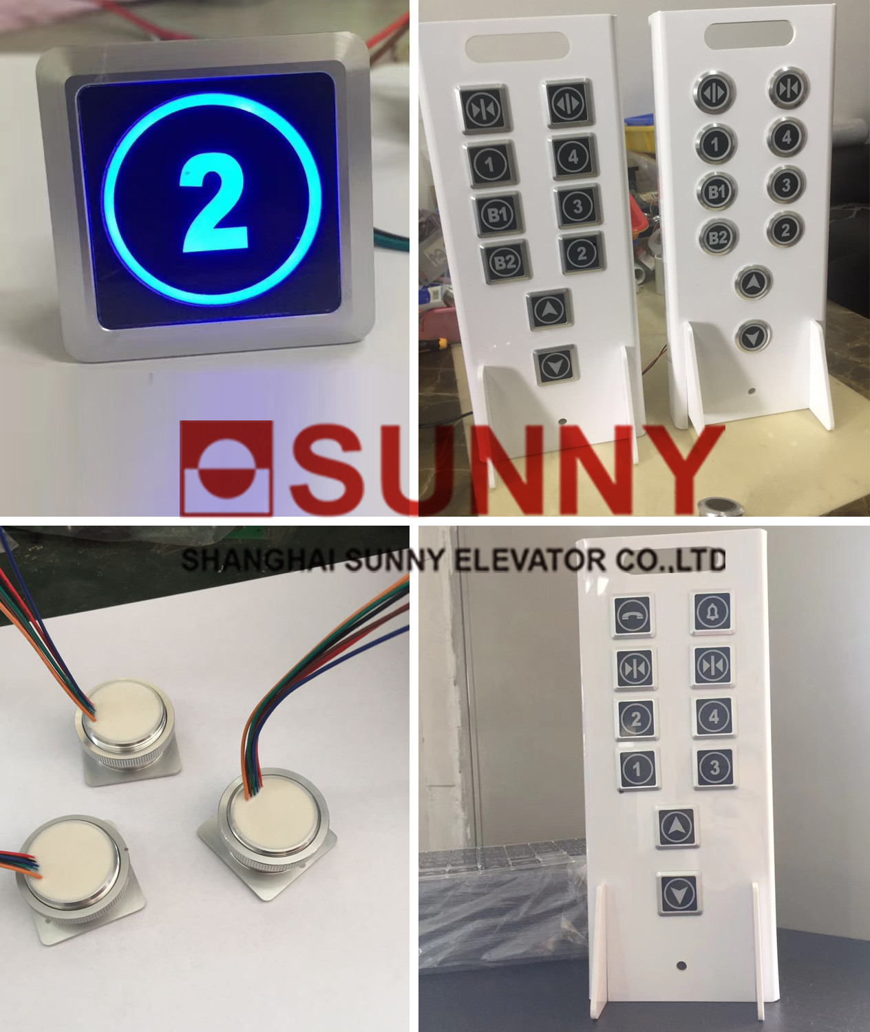 Stainless Steel Lift Push Button OEM Escalator Parts With R27mm Hole Size