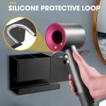 Hair Dryer Stand Wall Mounted Blow Dryer Organizer for Bathroom ISO9001 Rohs CE