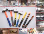 Ball peen hammer with fiberglass handle