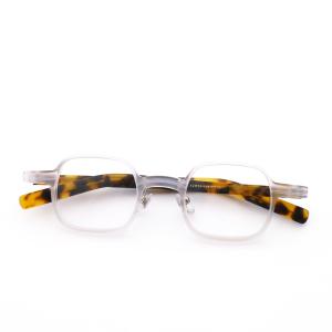 Quality Arrivals Polygons Grey Green Acetate Glasses Frame High Quality wholesale