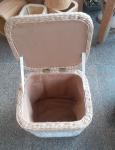 Natural Straw Household Storage Stool Grass Bamboo Woven Ottoman Box Eco