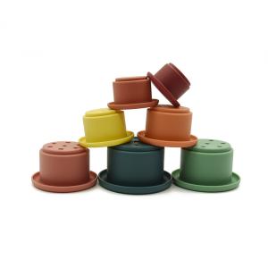 Quality Silicone Stacking Cups Toys PVC Free EN 71 Certificated wholesale