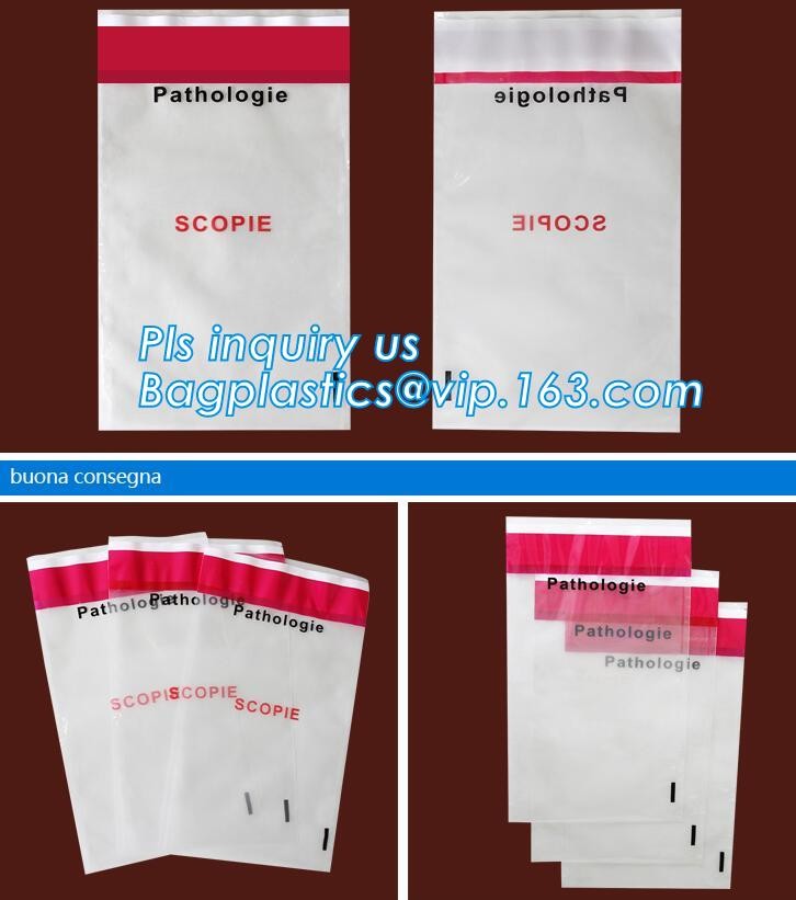 Opaque Tamper Evident Sealing Plastic Bank Money Steb Security Bag / Custom Self Adhesive Plastic Courier Bag, bagease