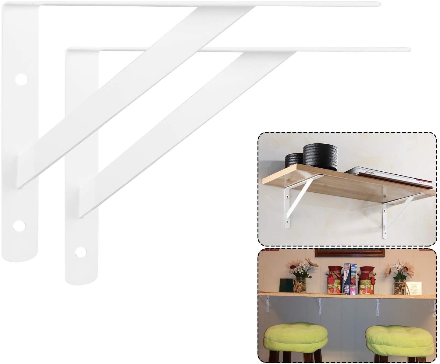 Nonstandard Bending L Shape 150mm Book Shelf Bracket for Floating Shelves Corner Brace