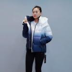 FODARLLOY F21377 Ladies Warm Hooded Cotton-padded Clothes Women Slim Long Winter