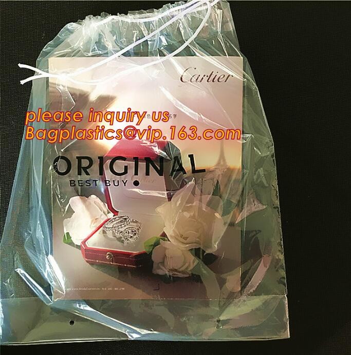 Biodegradable drawstring laundry poly bag with printing,Logo Printed Poly Drawstring Hotel/Travel Laundry Plastic bag