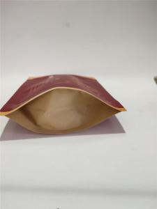 Quality High Durability Kraft Zipper Pouch Gusset Bags High Pressure Resistance wholesale
