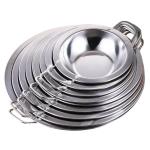 Food Grade 18-32cm Stainless Steel Pan Flat Bottom