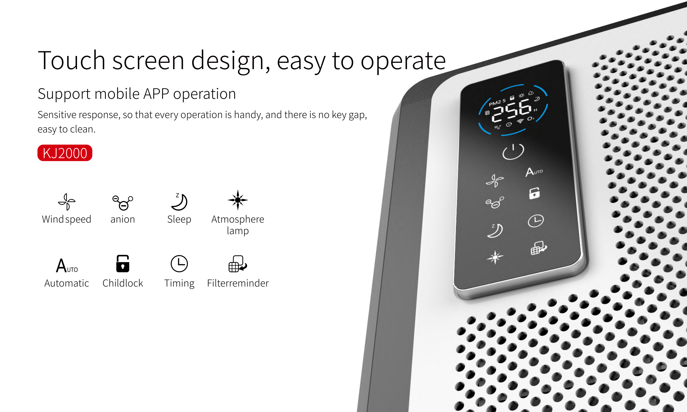 Powerful Large Coverage HEPA Filter Air Purifier Triple Filtration 6 Layers Purification Deep Air Cleaning Air Cleaner