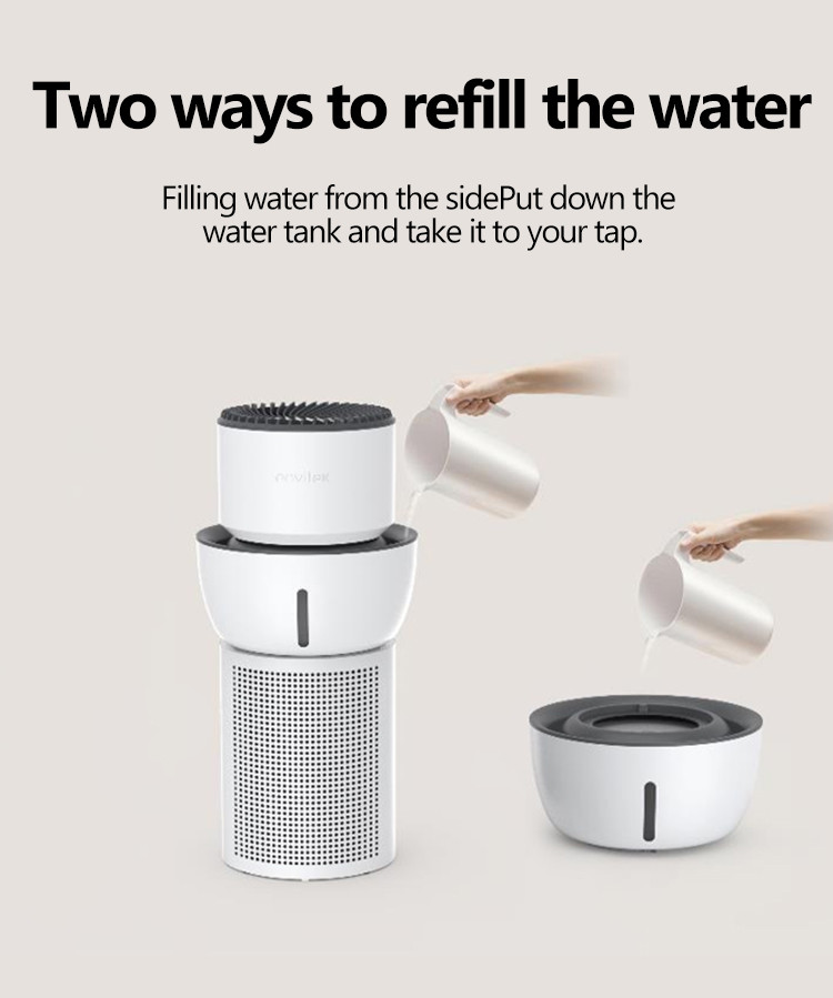 Portable Home 2 In 1 Hepa 13 Air Purifier Humidifier Machine 230M3/H