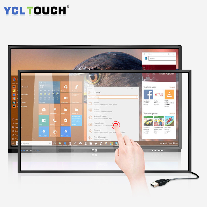 40 Points infrared 43 Inch Touch Screen Overlay For Teaching
