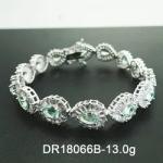 Pear Cut Tanzanite Silver Amazing Quality Bracelet For Women