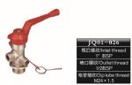 Fire Extinguisher Spare Parts Brass Valve , Red Handle Fire Extinguisher