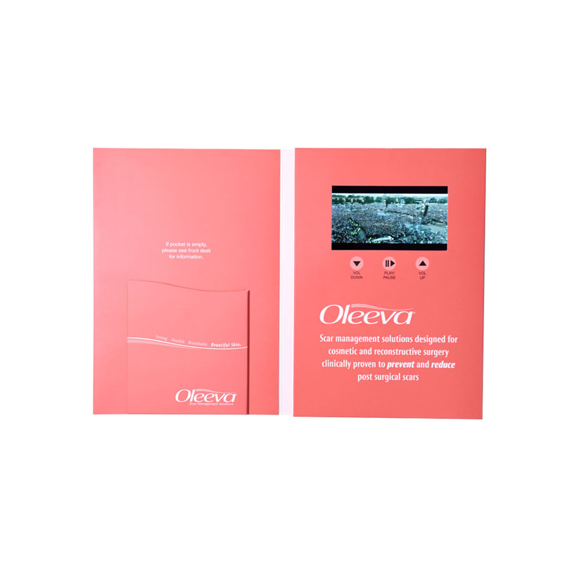 4.3 inch LCD Video Brochure Card High Memory and Customizable Buttons for Effective Marketing