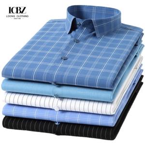 Quality Printed Men's Shirts Business Slim Long-Sleeved Woven Seamless Shirt for and Comfort wholesale