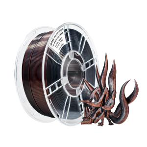 Quality High Toughness 3D Printing Filament 1.75mm Silk Tir-color Black Red Copper PLA+ Filament wholesale