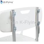 Aluminum Alloy Adjustable Height Shower Chair With Wheels Elderly Senior