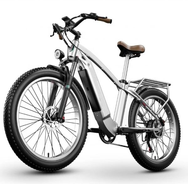 15Ah Hidden Battery Fat Tire Mountain E Bike 48V 500W Motor 26 Inch Electric