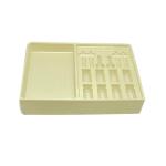 Customized disposable PP pet PVC PS flocking plastic black/white plastic blister