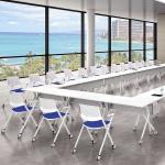63 Inch Foldable Training Table Wooden School Desk For Classroom