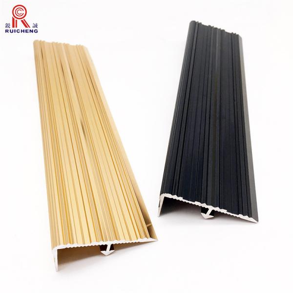Anti Slip Safety Aluminium Stair Nosing Edge Trim Polishing / Anodizing
