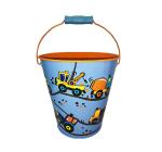 Lovely Galvanized Metal Buckets For Children , Mini Tin Buckets With Handle