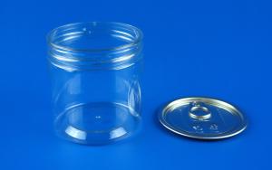 Quality Reusable Clear Plastic Jars High Durability Cylindrical Shape 73MM Caliber wholesale