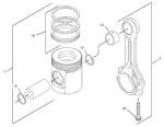 7Y-1258 Engine 2255436 Kit Piston Ring Cylinder Liner 7Y1258 Piston Ring 225