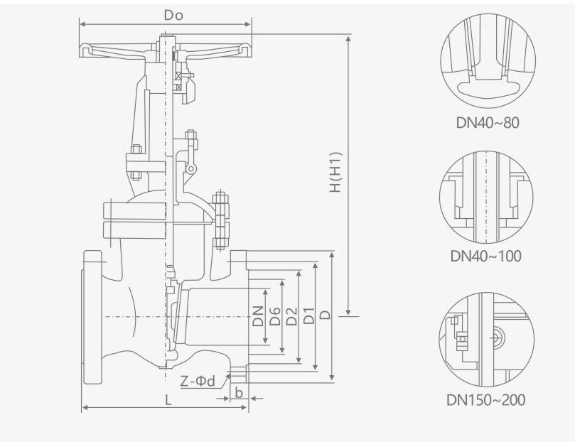 Production of Stainless Steel 304/316 Flanged Gate Valve