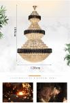 Top Luxury Crystal Staircase Chandelier Lighting Villa Lobby Hotel Project Large
