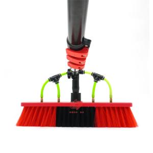 China Red Color Telescoping Solar Panel Brush Cleaner Used For PV Panels on sale