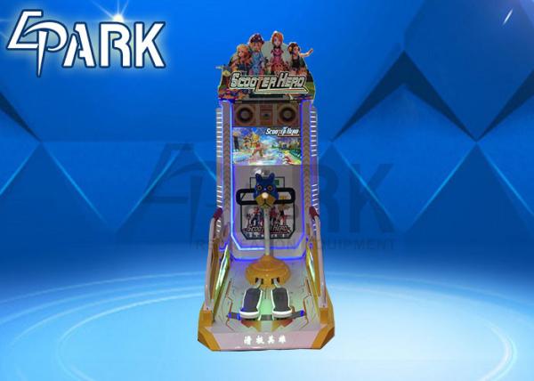 Cheap four-wheel slide cart skateboard EPARK children's frog scissors Scooter video game machine for sale