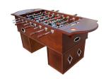 Wood Veneer Soccer Game Table Premier Foosball Table With Solid Steel Rods