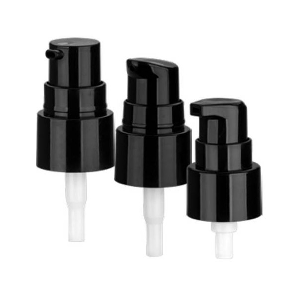 OEM Lotion Pump mainly used for cream glass bottle spring outside Black White Neck size 20/410
