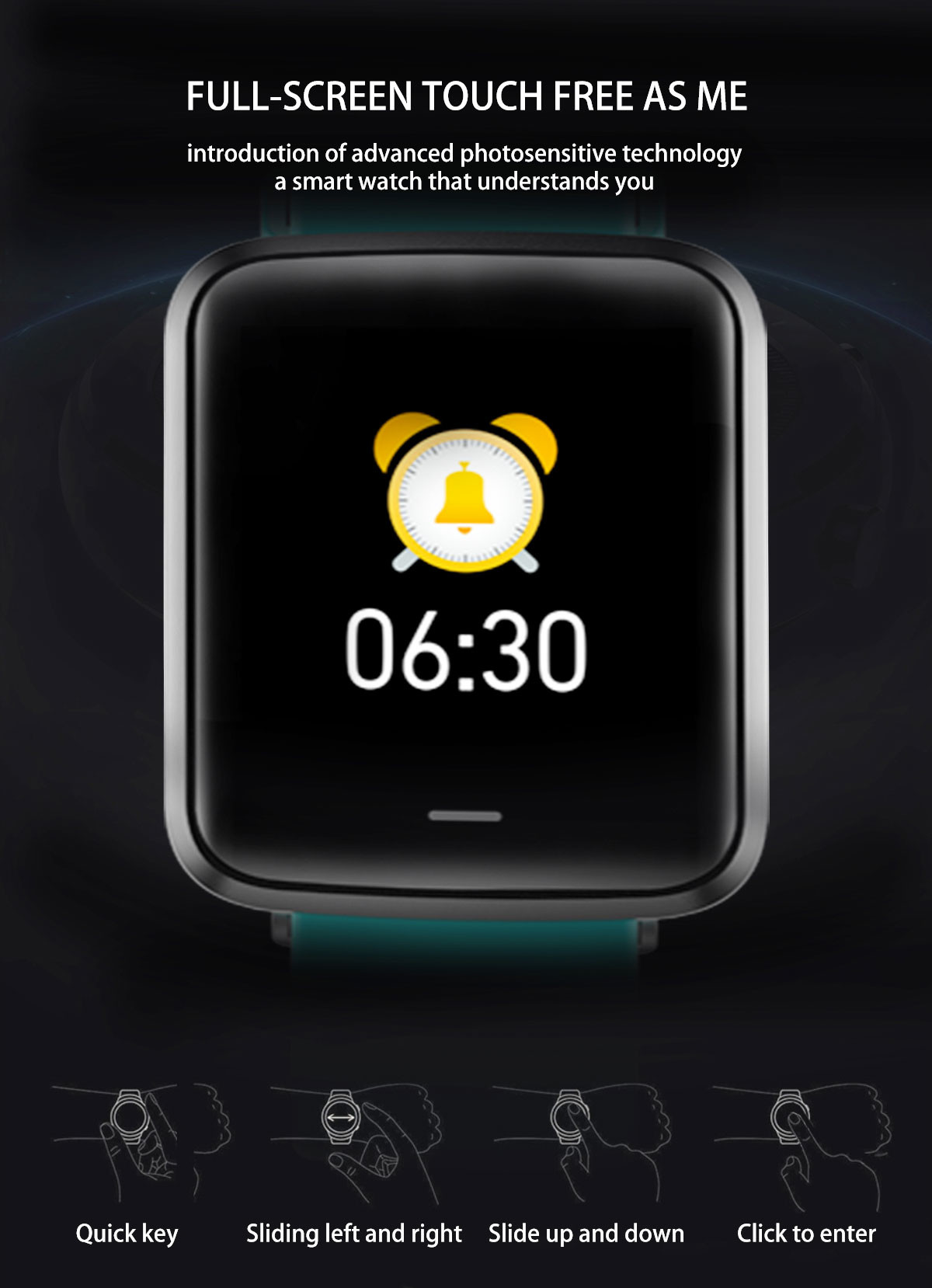 Hazel Full Heart Rate Smartwatch Touch Screen Smart Watch H19D Dynamic 1.3 Inch