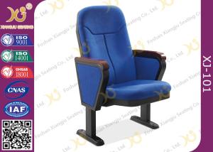Quality 560mm Center Distance Fabric Cushion Auditorium Chairs Meeting Room wholesale