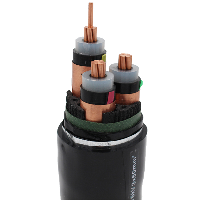 Armoured 4 Core 35mm 50mm Xlpe Insulated PVC Sheath Steel Tape Steel Wire Power Cable