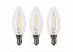 Candle Filament Light Bulbs 4 Watt , 400LM Smart Filament Bulb E27 Commercial