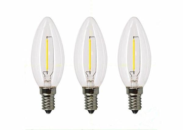 Cheap Candle Filament Light Bulbs 4 Watt , 400LM Smart Filament Bulb E27 Commercial for sale