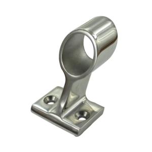 Quality 60 degree 316 Stainless Steel Boat Handrail Fitting / Metal Stanchion wholesale