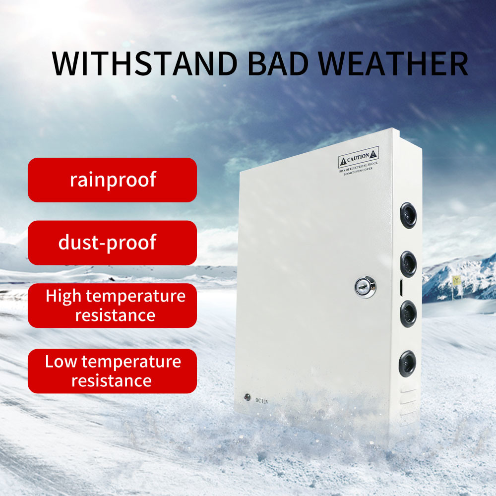 IP65 outsaid 12V20A 9CH 250W CCTV Switching Security Monitoring Power Supply for Camera